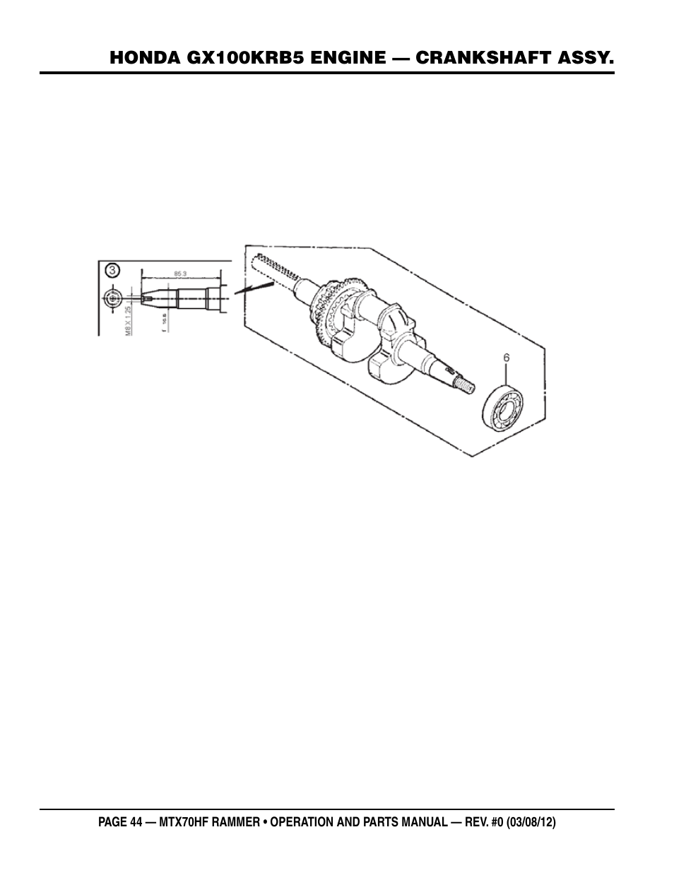 Multiquip MTX70HF User Manual | Page 44 / 68