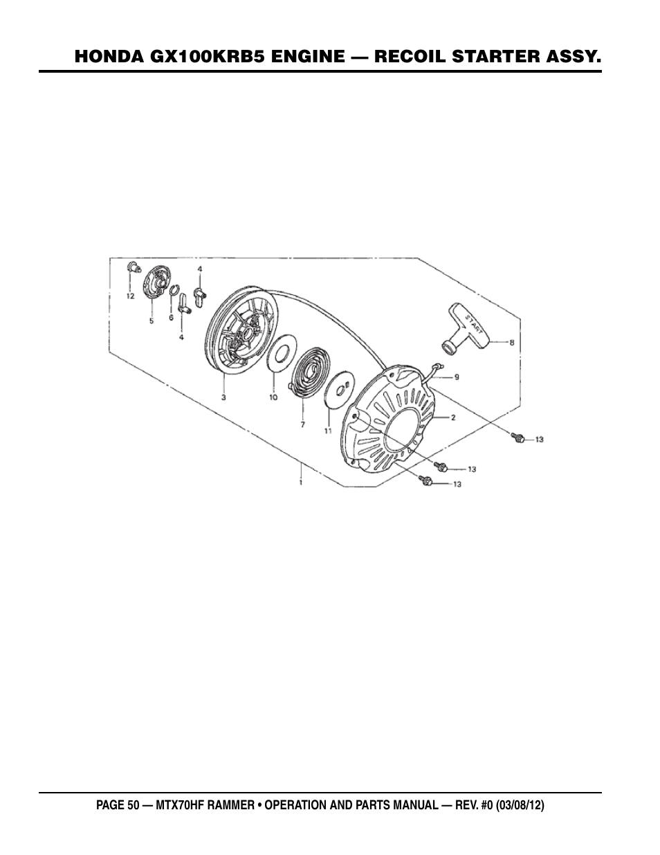Multiquip MTX70HF User Manual | Page 50 / 68