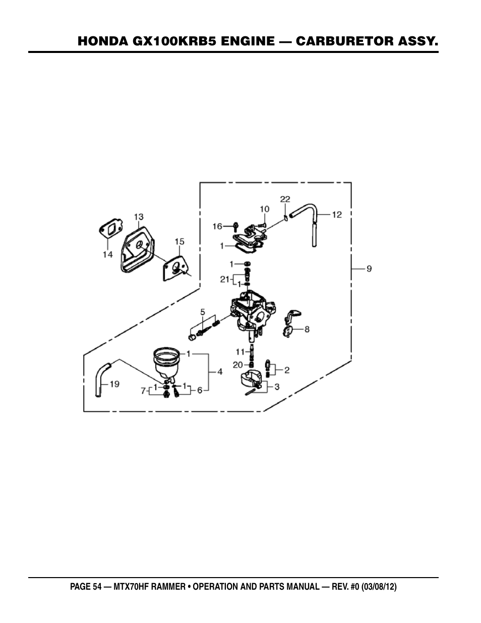 Multiquip MTX70HF User Manual | Page 54 / 68
