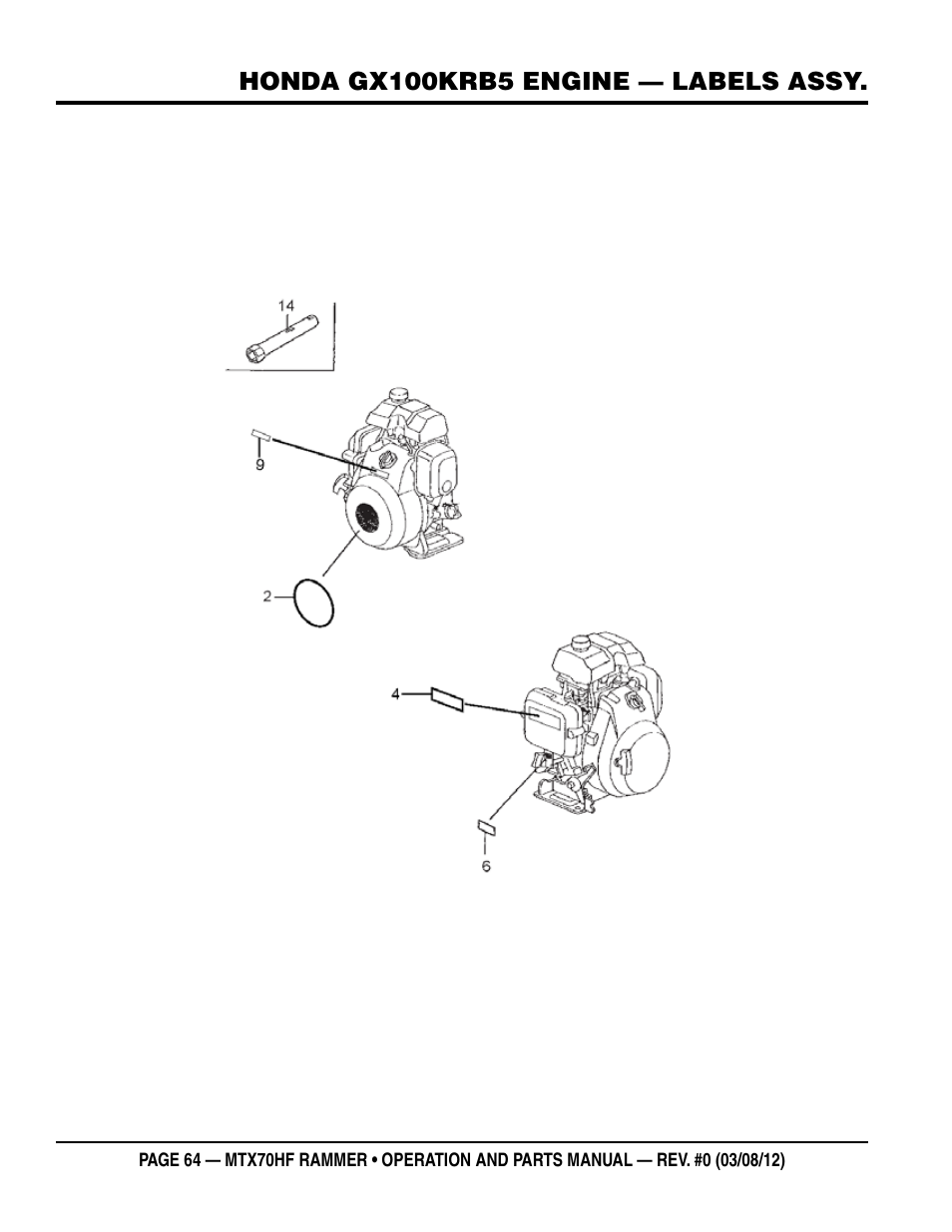 Multiquip MTX70HF User Manual | Page 64 / 68