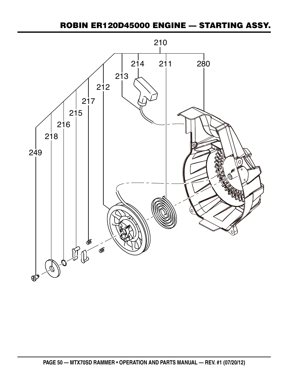 Multiquip MTX70SD User Manual | Page 50 / 58