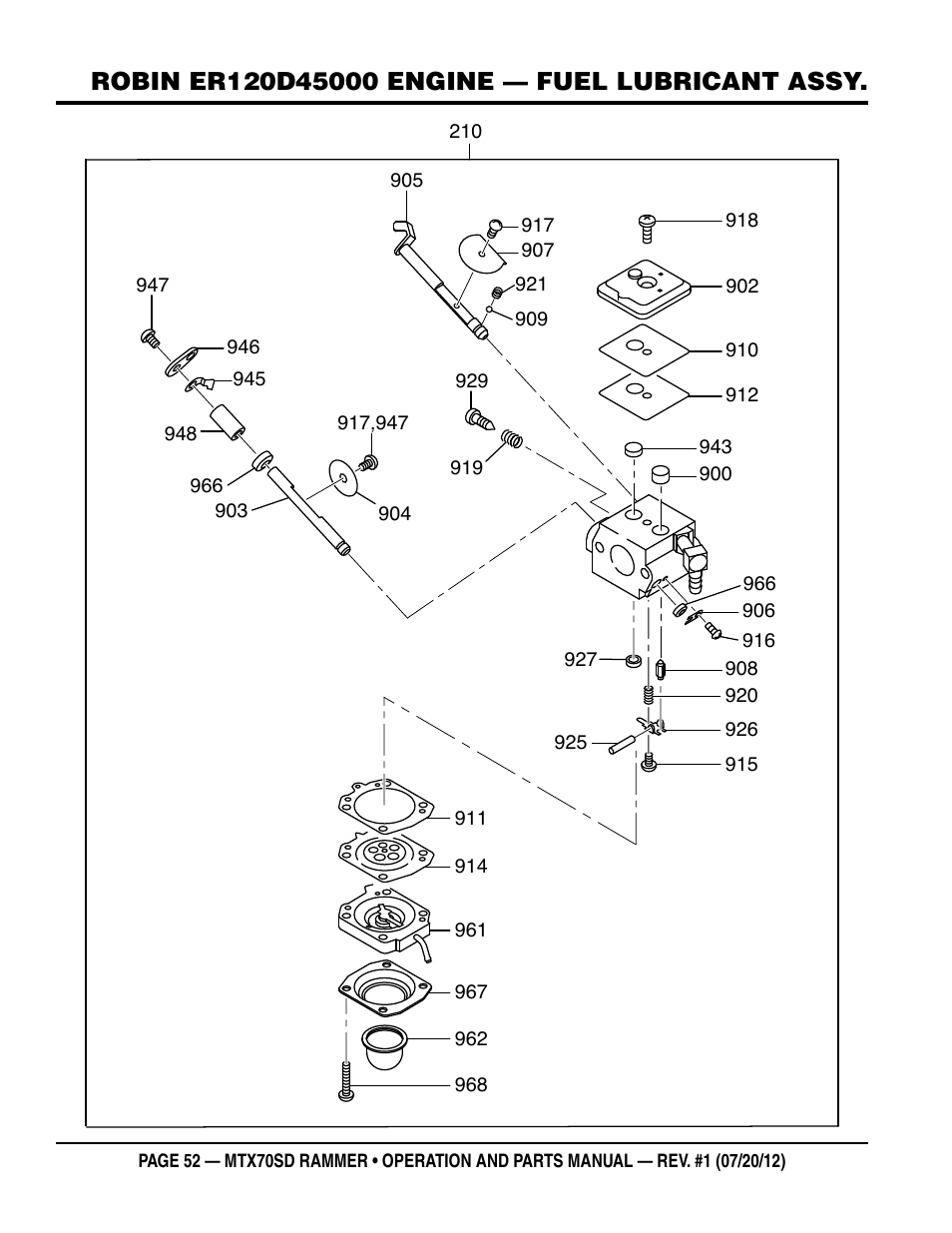 Multiquip MTX70SD User Manual | Page 52 / 58