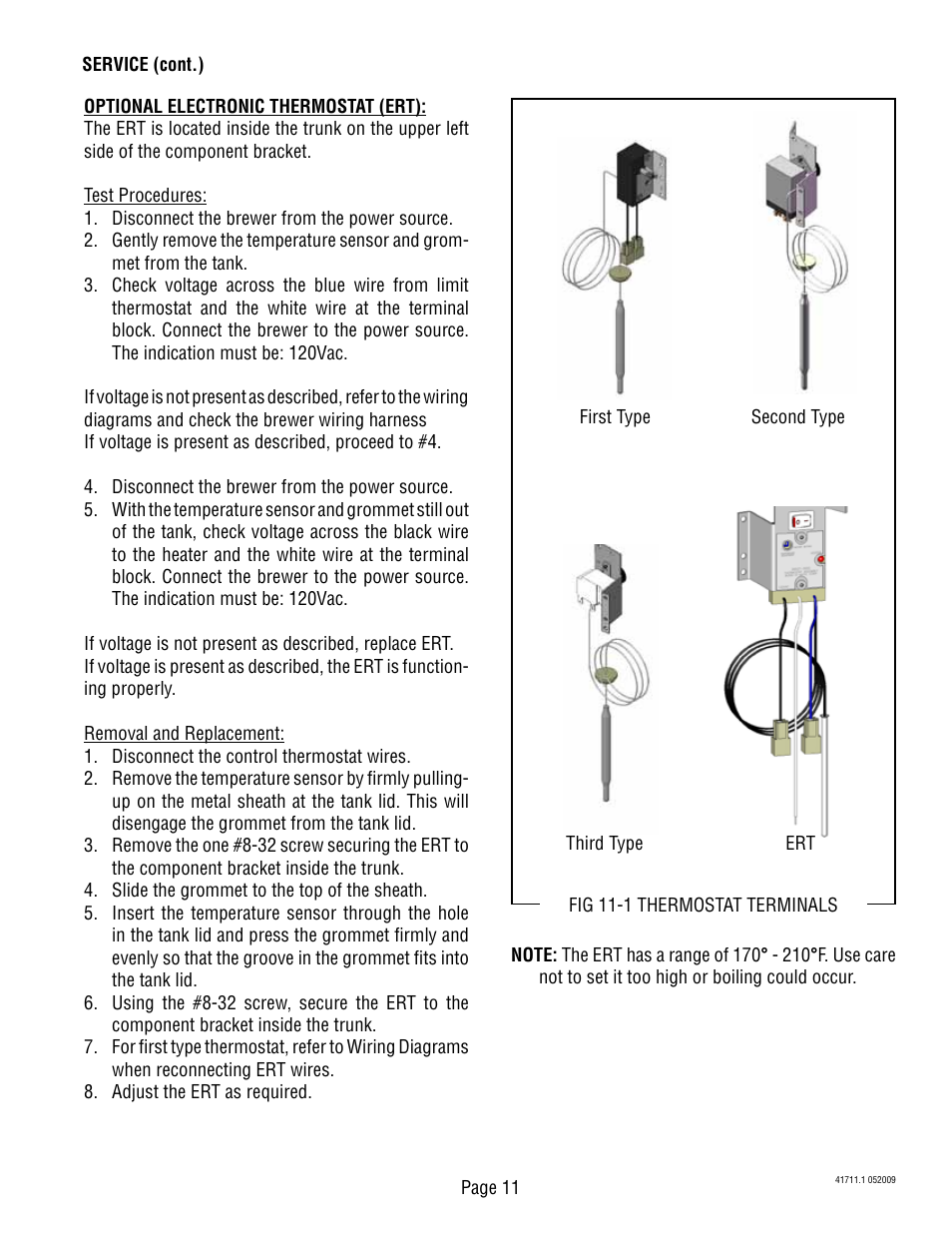 Bunn C User Manual | Page 11 / 59