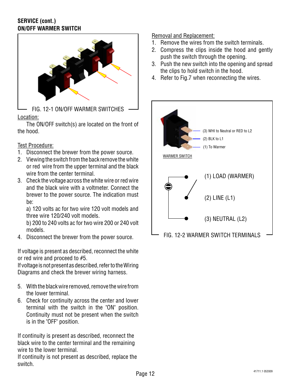 Bunn C User Manual | Page 12 / 59