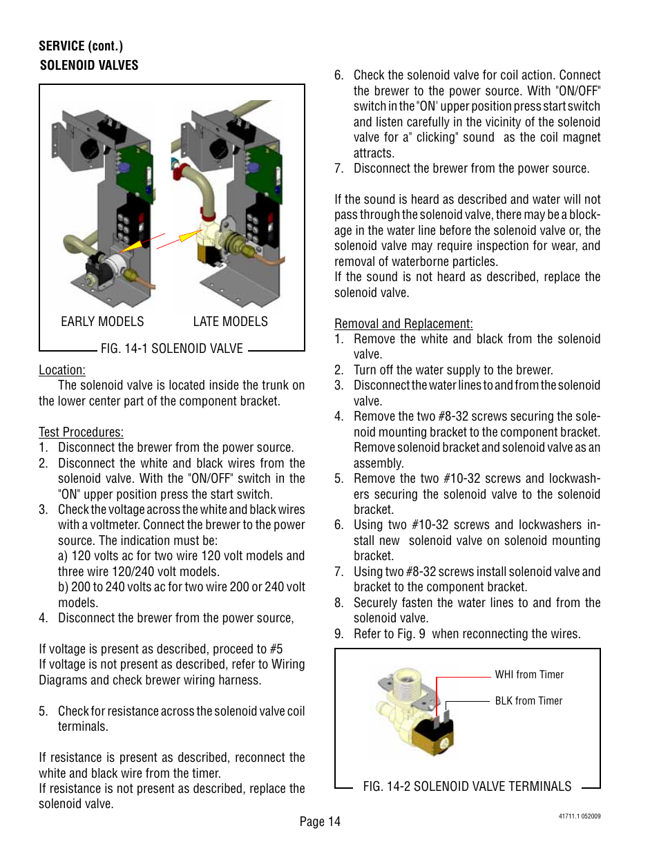 Bunn C User Manual | Page 14 / 59