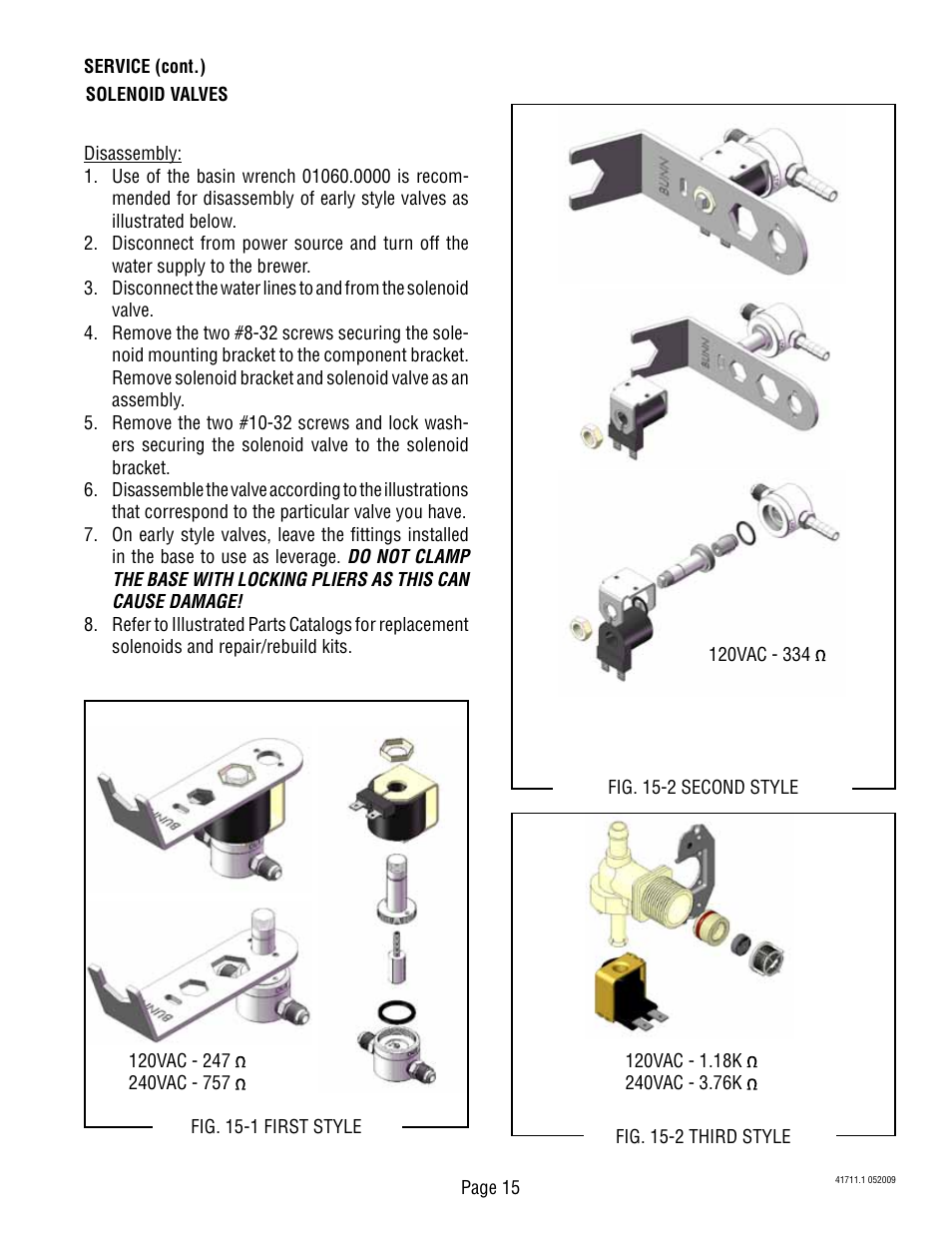 Bunn C User Manual | Page 15 / 59