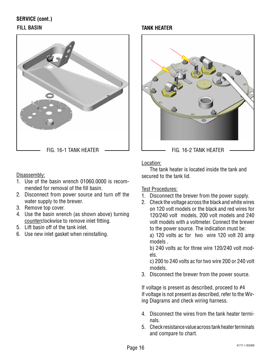 Bunn C User Manual | Page 16 / 59