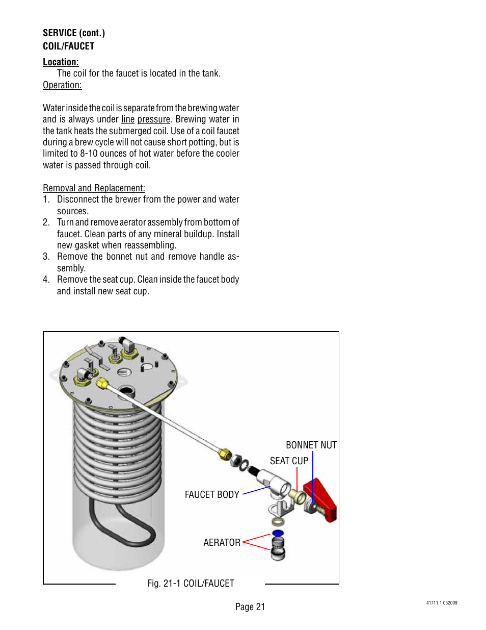 Bunn C User Manual | Page 21 / 59