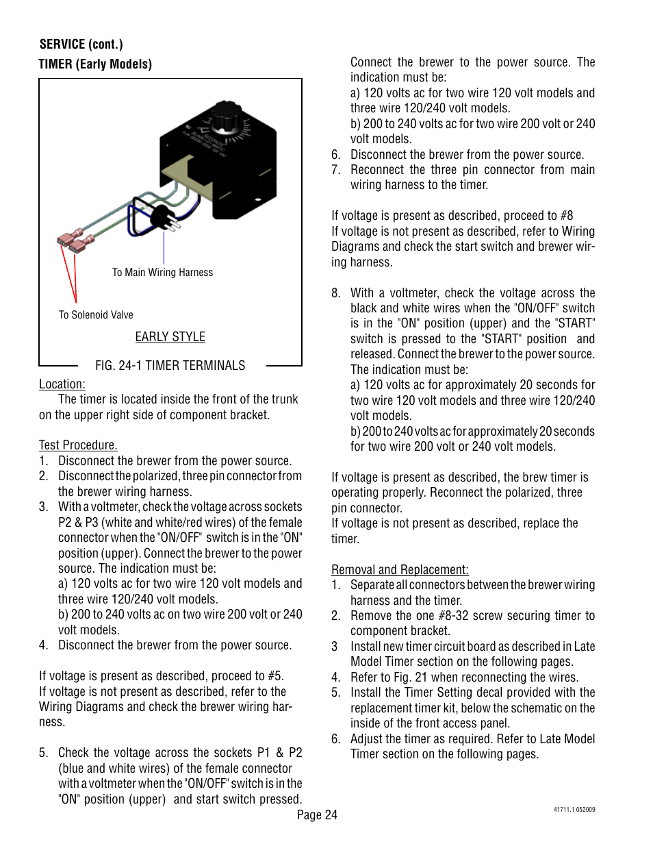 Bunn C User Manual | Page 24 / 59