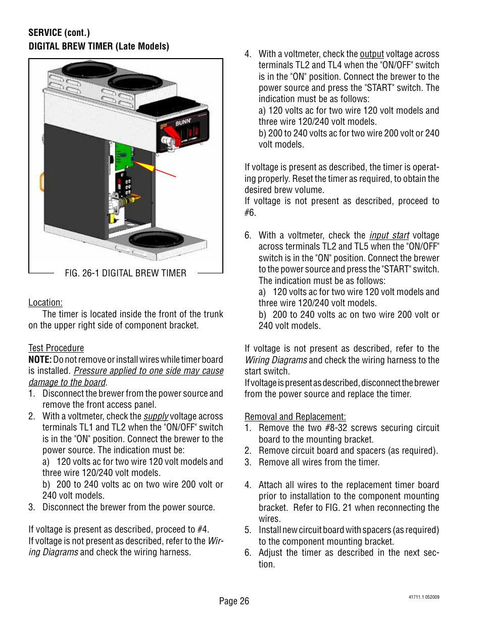 Bunn C User Manual | Page 26 / 59