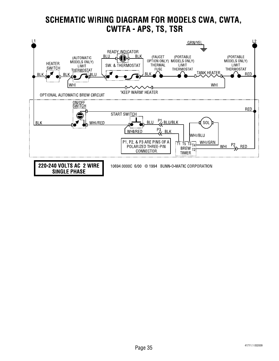 Page 35 | Bunn C User Manual | Page 35 / 59