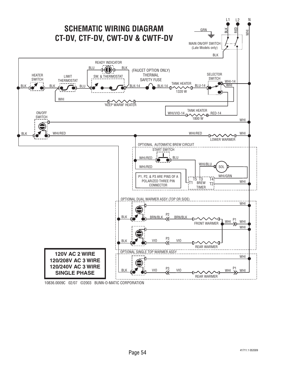 Page 54 | Bunn C User Manual | Page 54 / 59