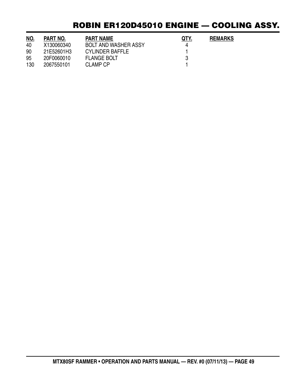 Multiquip MTX80SF User Manual | Page 49 / 58