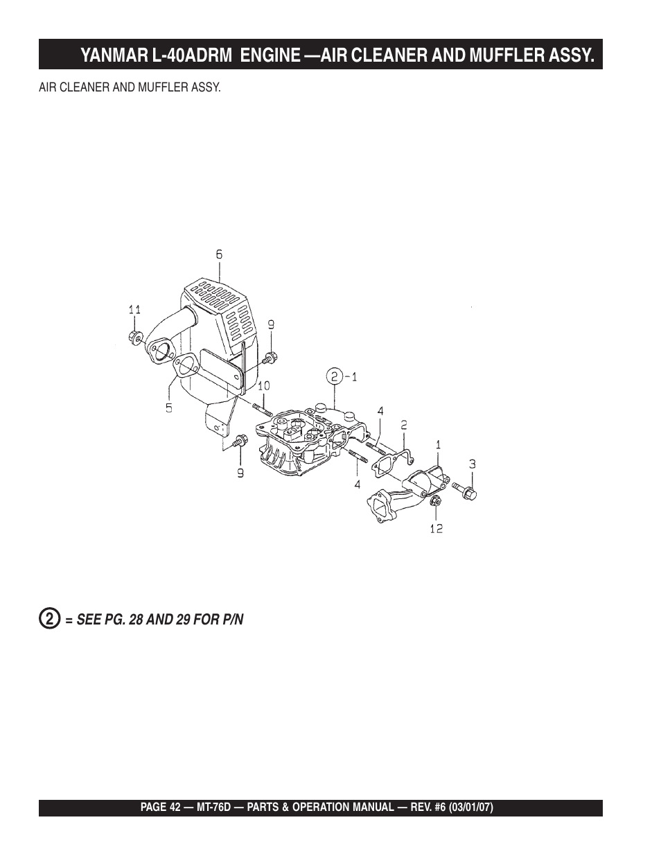 Multiquip MT76D User Manual | Page 42 / 50