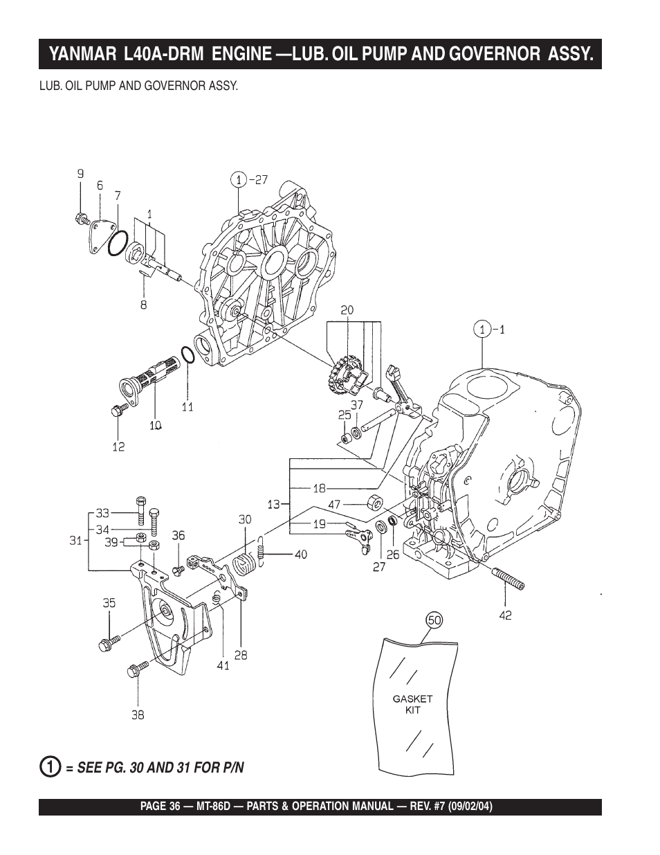 Multiquip MT86D_Yanmar User Manual | Page 36 / 50