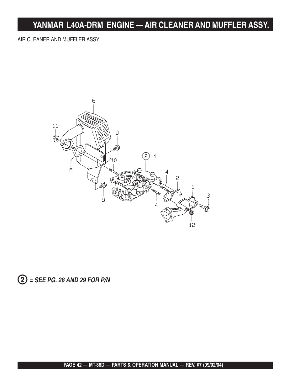 Multiquip MT86D_Yanmar User Manual | Page 42 / 50