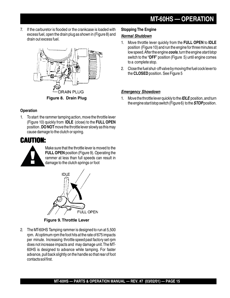 Multiquip MT60HS User Manual | Page 15 / 54