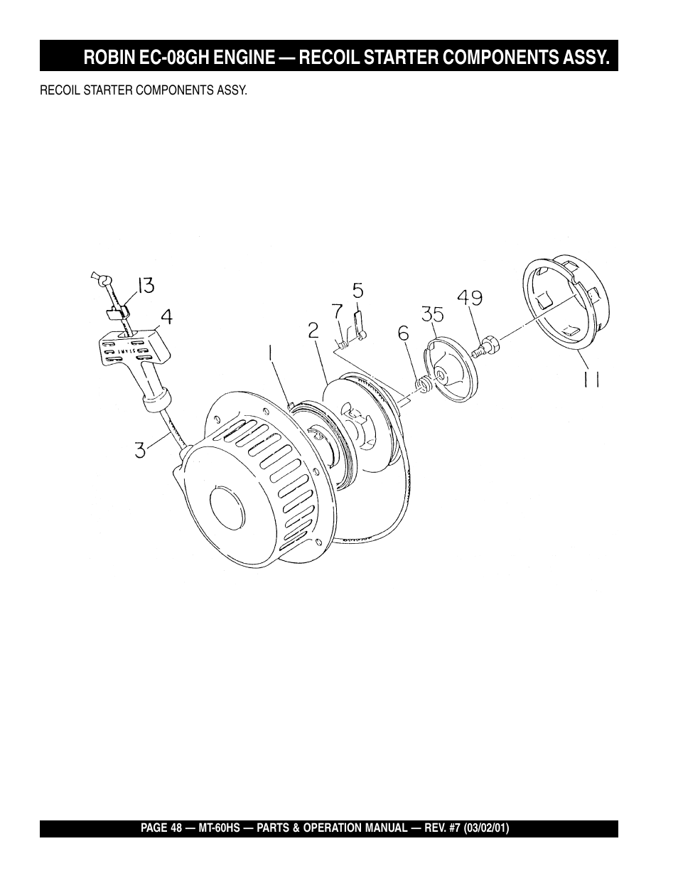 Multiquip MT60HS User Manual | Page 48 / 54