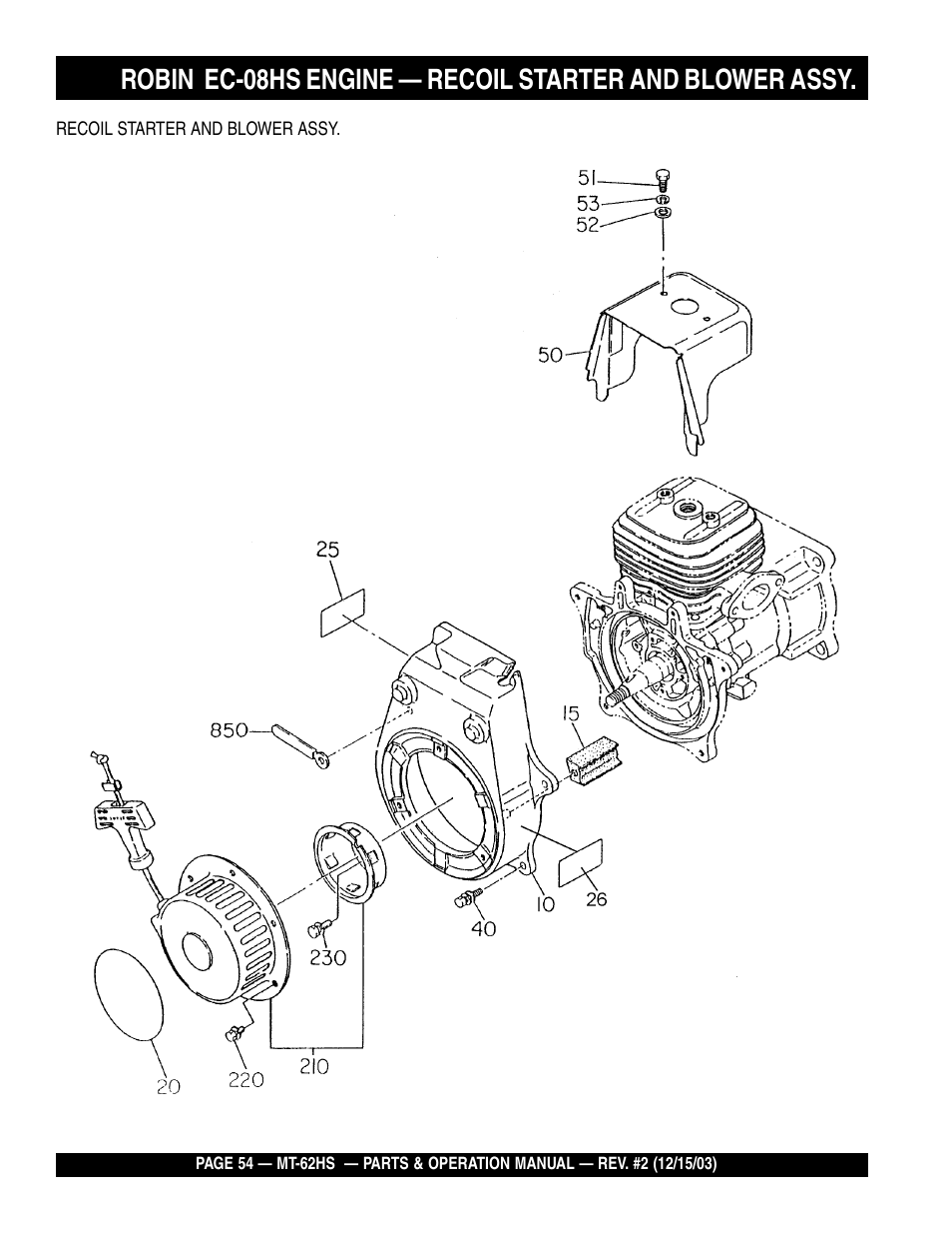 Multiquip MT62HS User Manual | Page 54 / 68