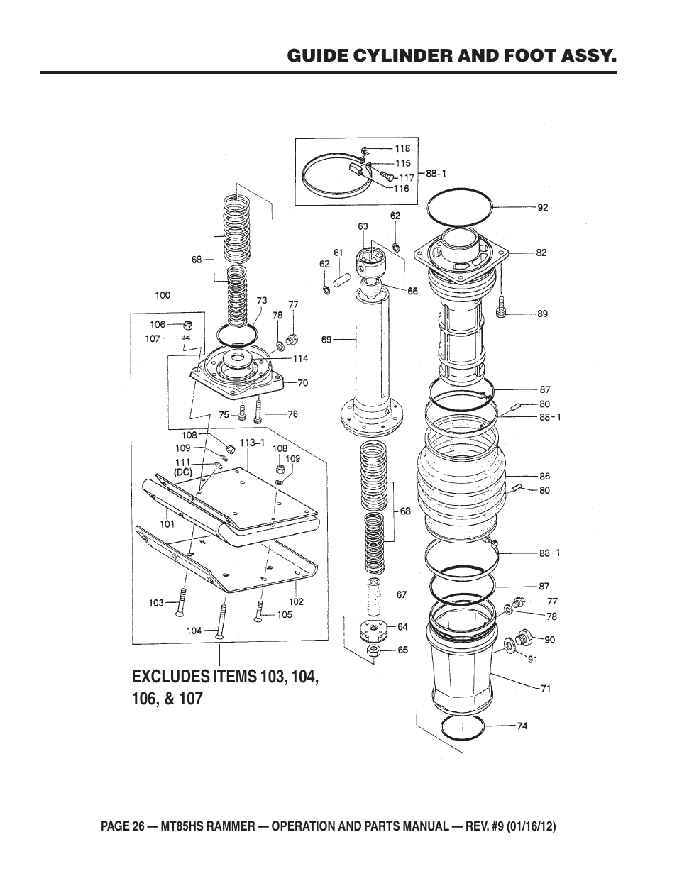 Multiquip MT85HS User Manual | Page 26 / 50