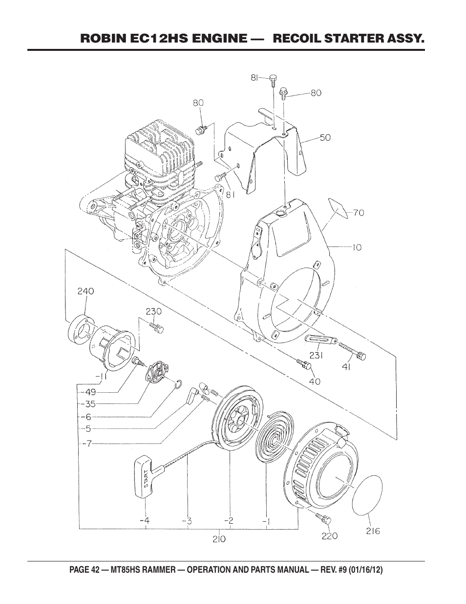Multiquip MT85HS User Manual | Page 42 / 50