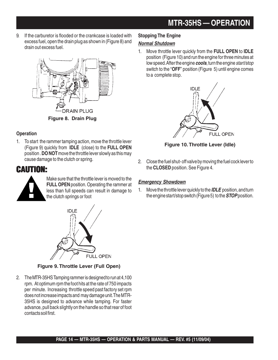 Multiquip MTR35HS User Manual | Page 14 / 54