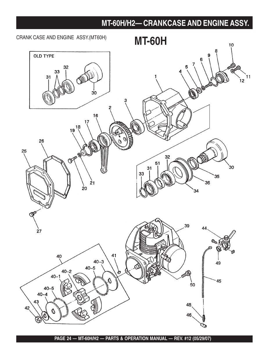 Mt-60h | Multiquip MT-60H/H2 User Manual | Page 24 / 52