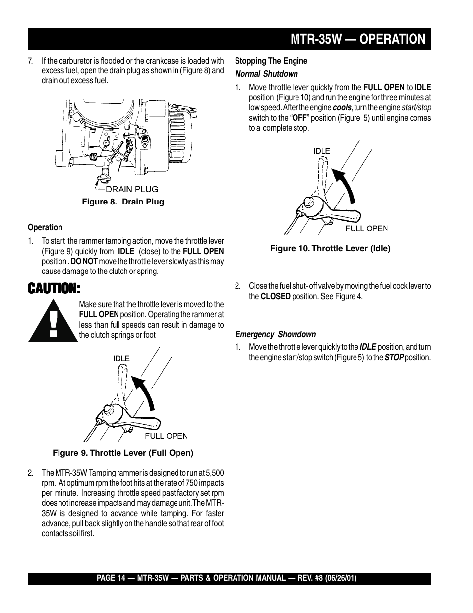 Multiquip MTR35W User Manual | Page 14 / 46