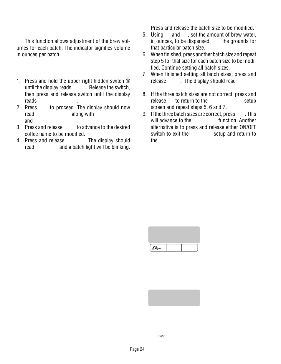 Bunn Dual TF DBC User Manual | Page 24 / 56