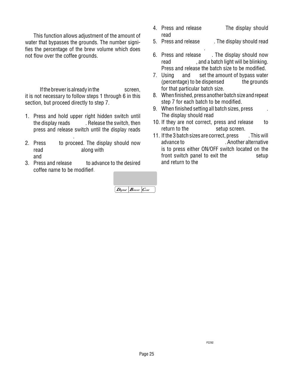 Bunn Dual TF DBC User Manual | Page 25 / 56