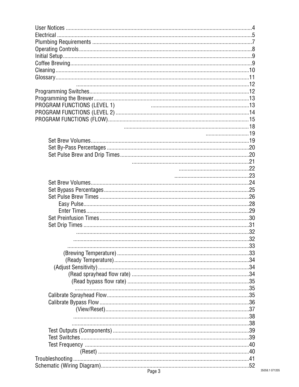 Bunn Dual TF DBC User Manual | Page 3 / 56