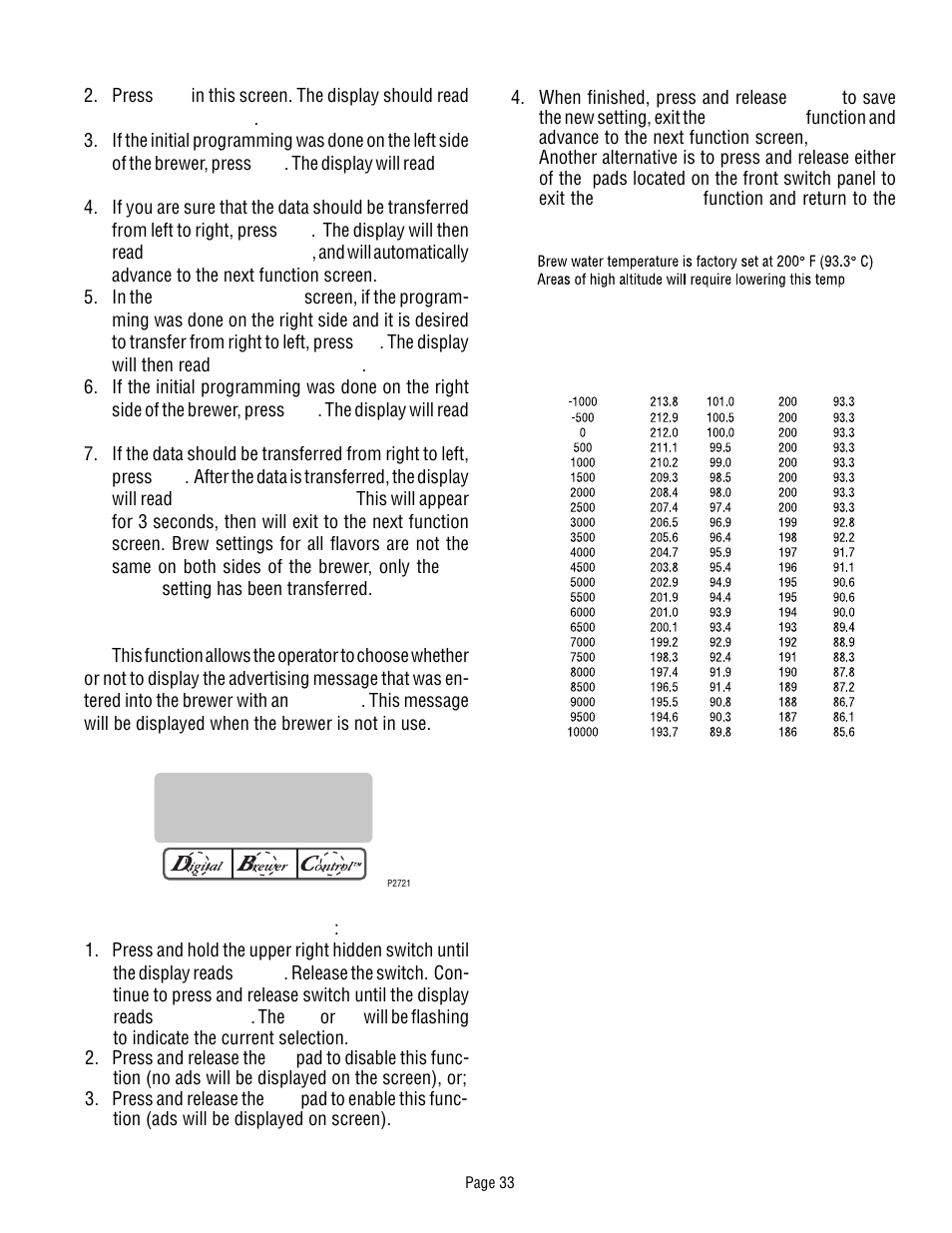 Bunn Dual TF DBC User Manual | Page 33 / 56
