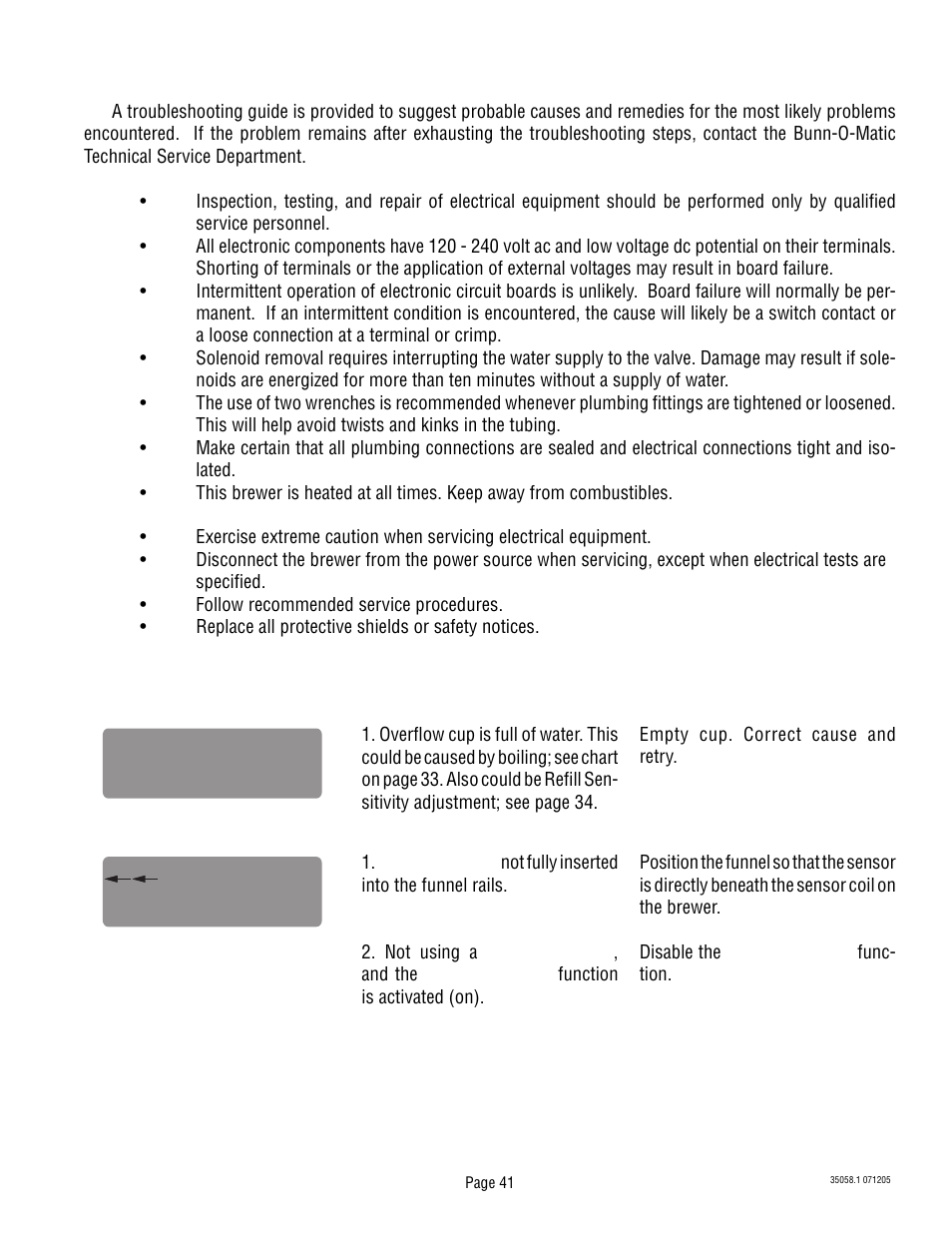 Bunn Dual TF DBC User Manual | Page 41 / 56