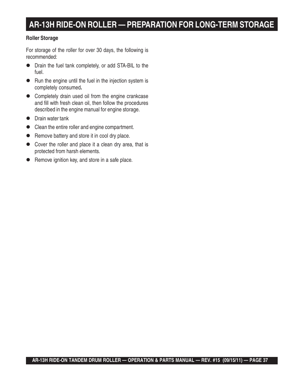 Multiquip AR13H User Manual | Page 37 / 116