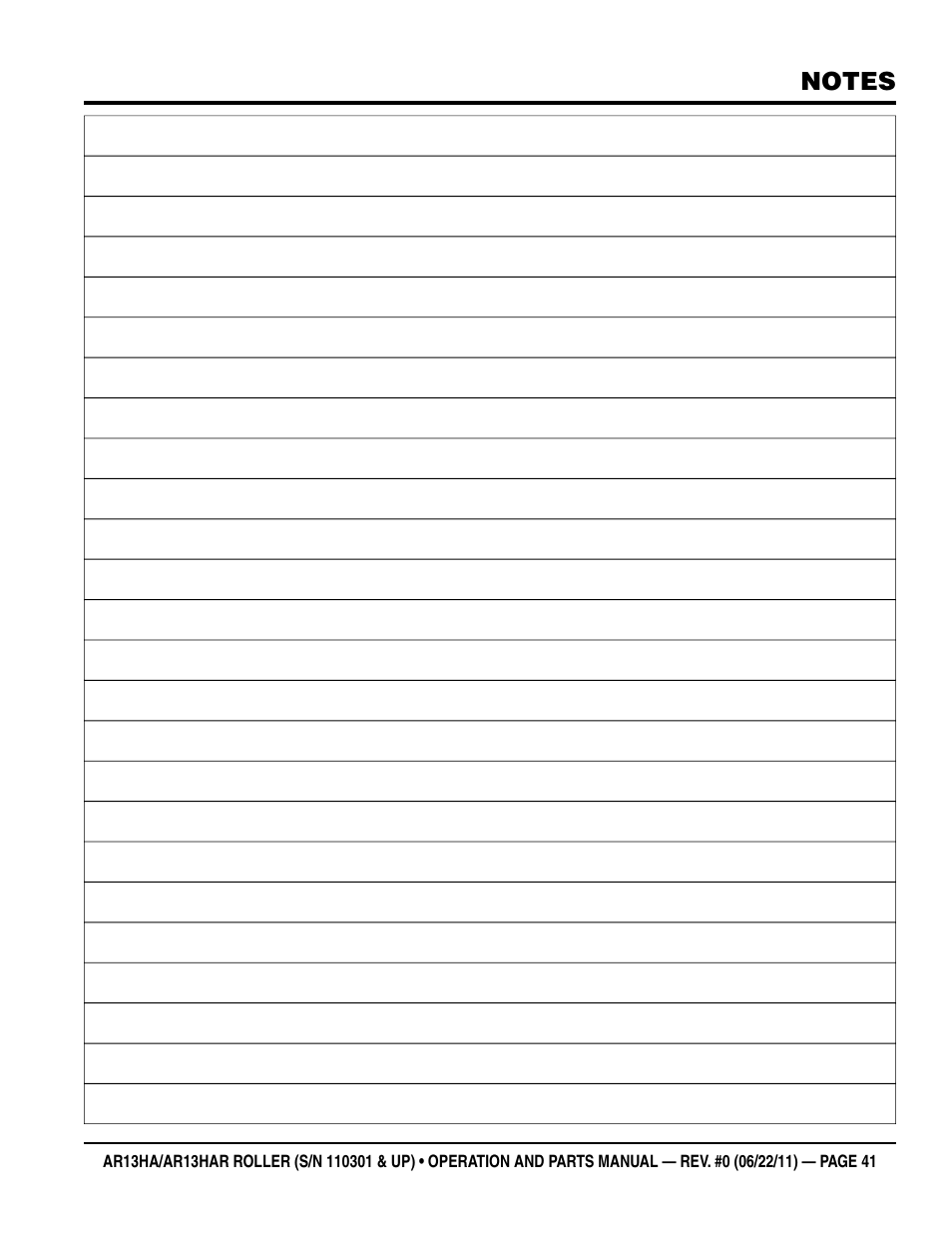 Multiquip AR13HAR User Manual | Page 41 / 82