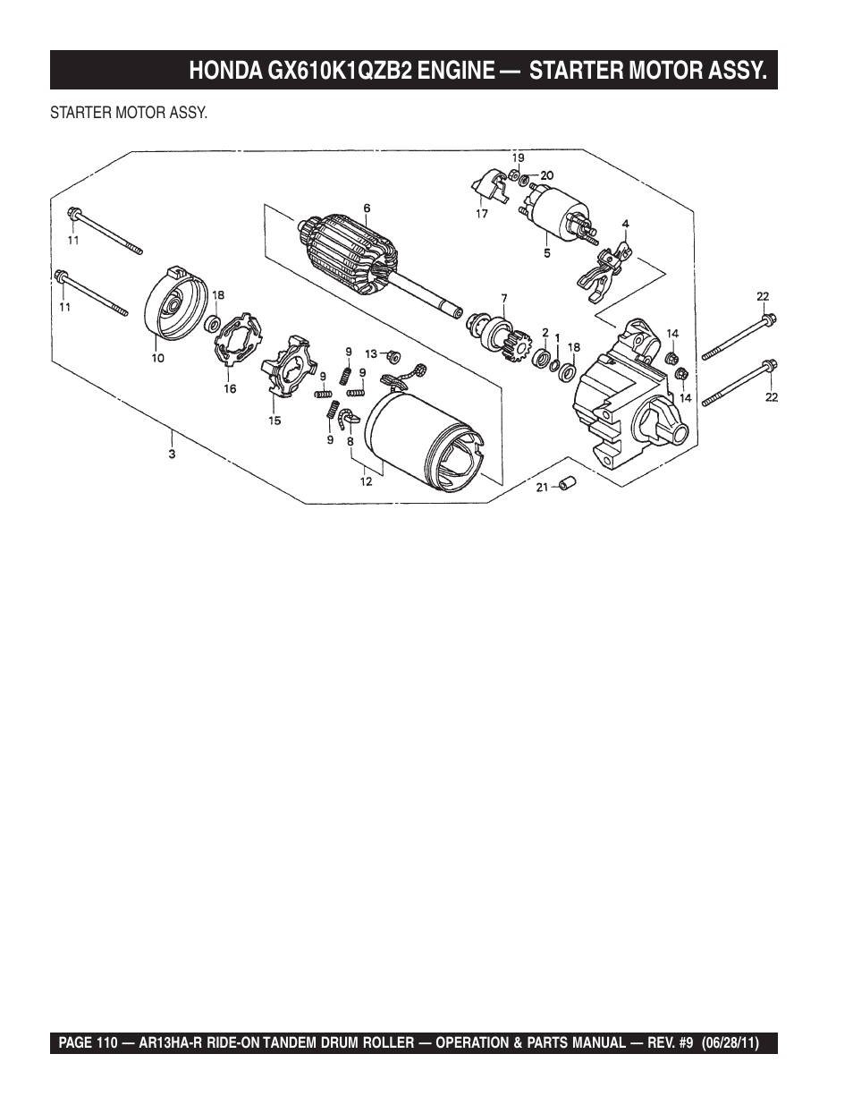 Multiquip AR13HAR User Manual | Page 110 / 116