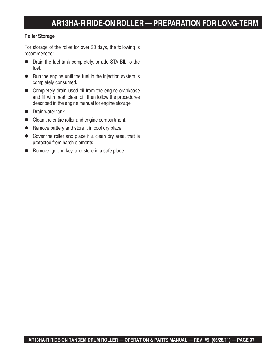 Multiquip AR13HAR User Manual | Page 37 / 116