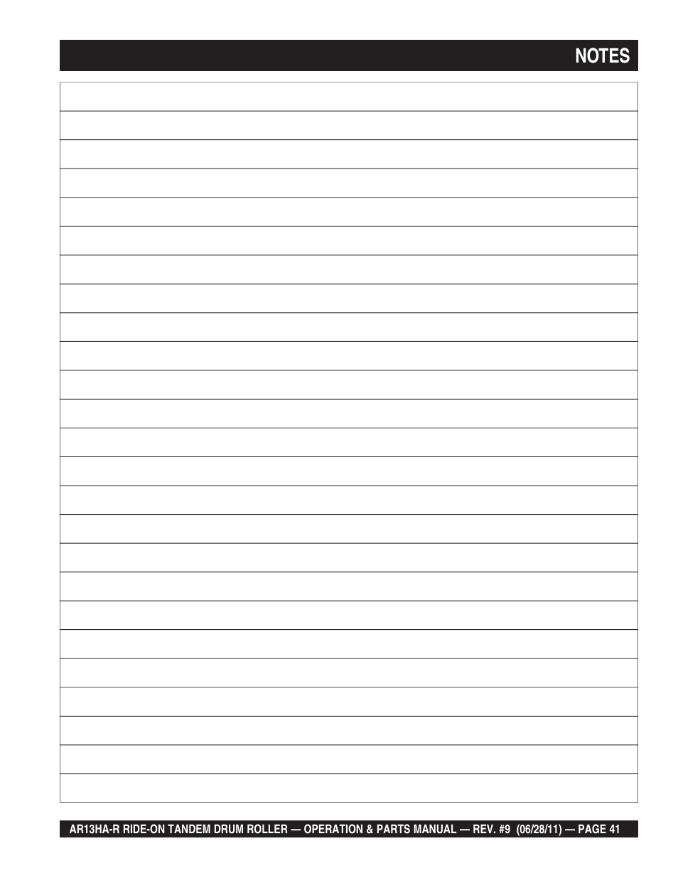Multiquip AR13HAR User Manual | Page 41 / 116
