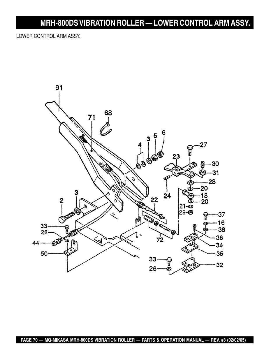 Multiquip MRH800DS User Manual | Page 70 / 96