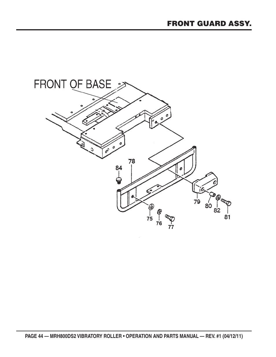 Multiquip MRH800DS2 User Manual | Page 44 / 92