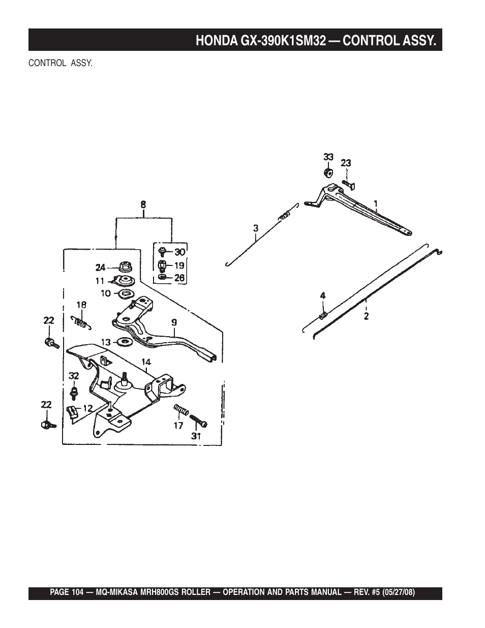 Multiquip MRH800GS User Manual | Page 104 / 112