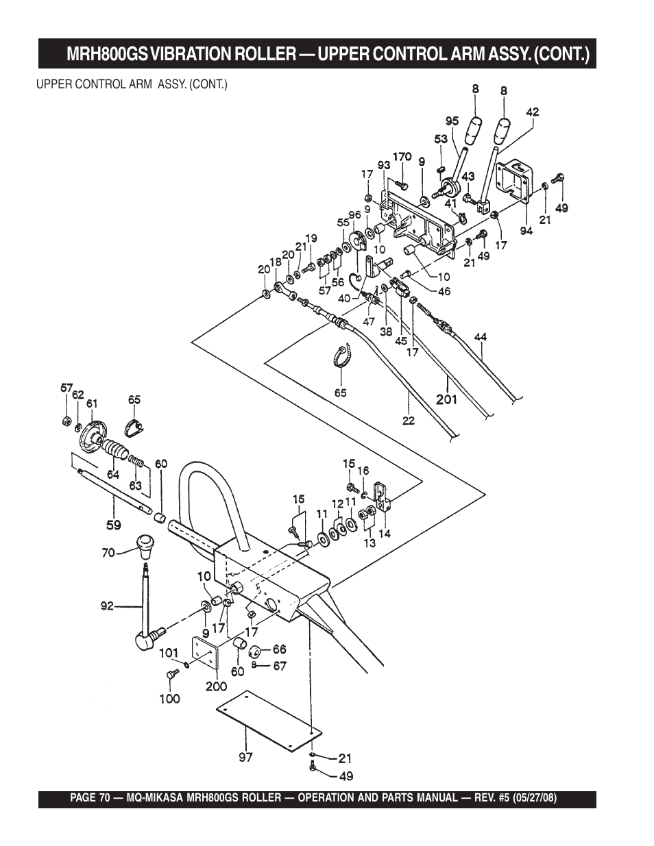 Multiquip MRH800GS User Manual | Page 70 / 112