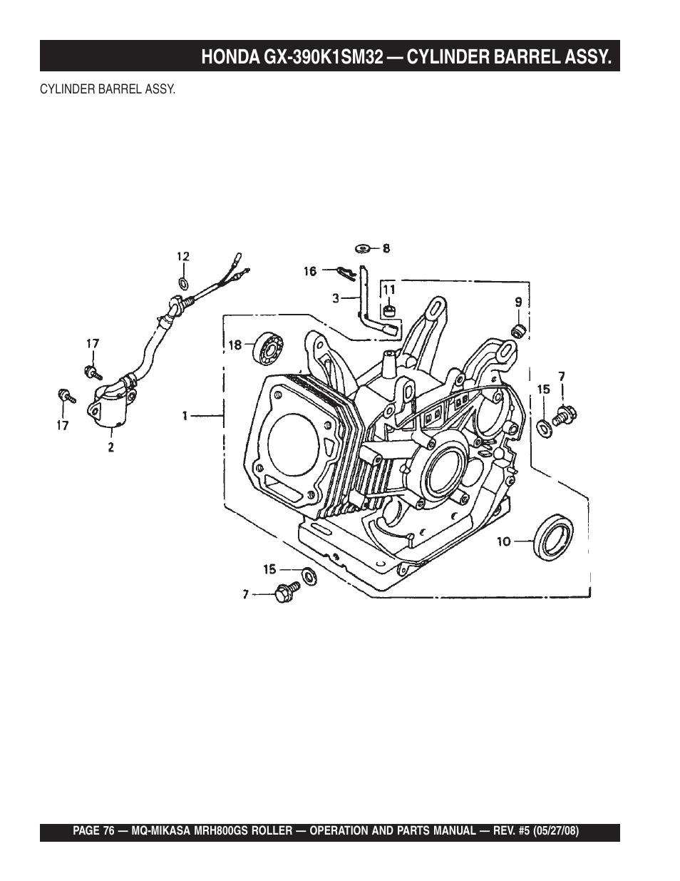 Multiquip MRH800GS User Manual | Page 76 / 112