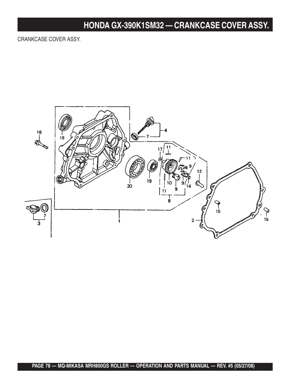 Multiquip MRH800GS User Manual | Page 78 / 112