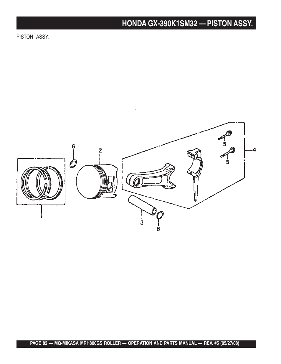 Multiquip MRH800GS User Manual | Page 82 / 112