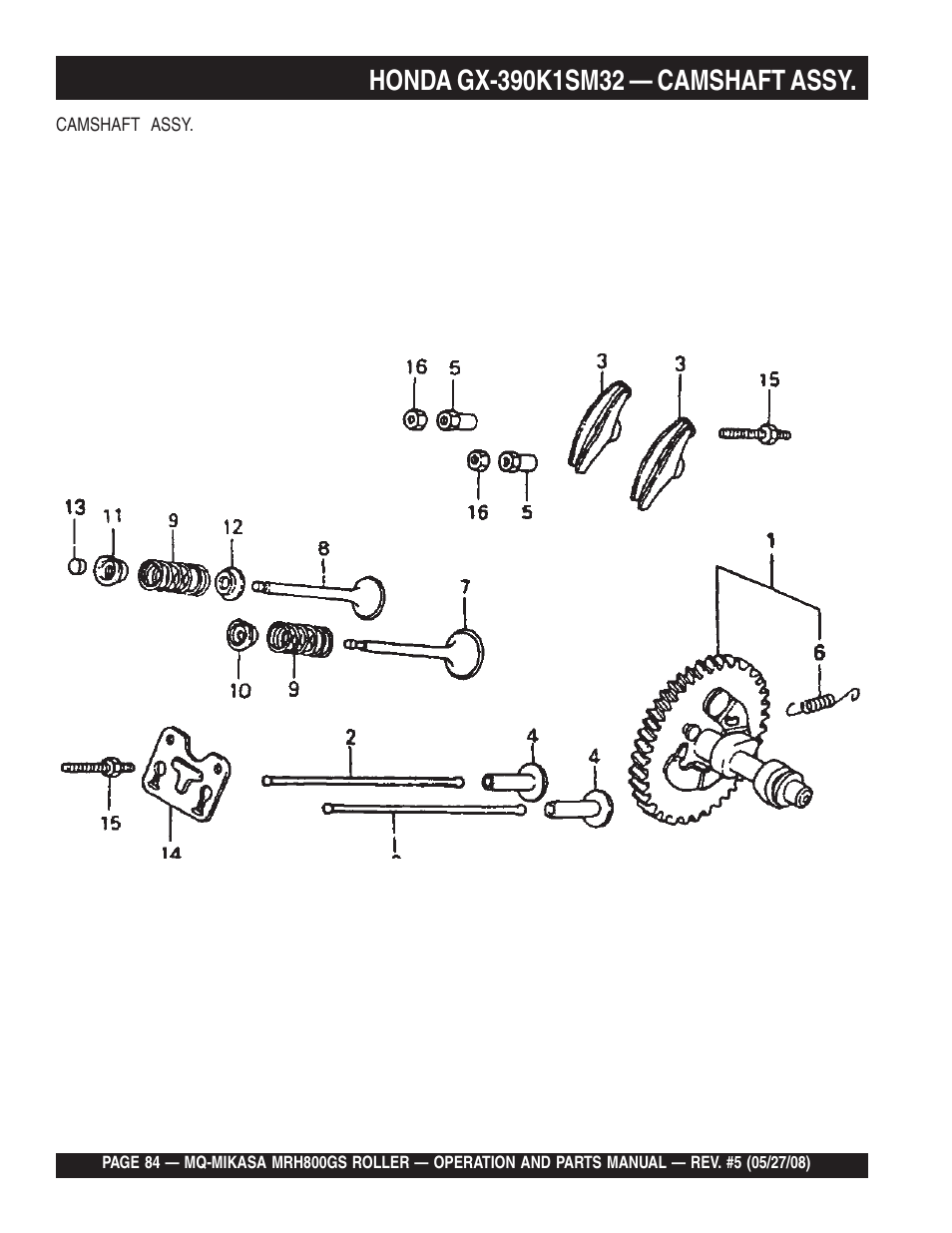 Multiquip MRH800GS User Manual | Page 84 / 112