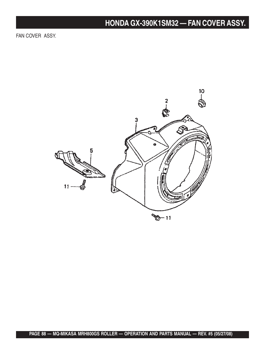 Multiquip MRH800GS User Manual | Page 88 / 112