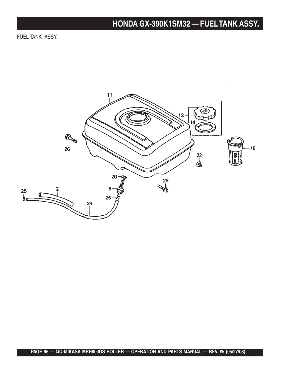 Multiquip MRH800GS User Manual | Page 96 / 112