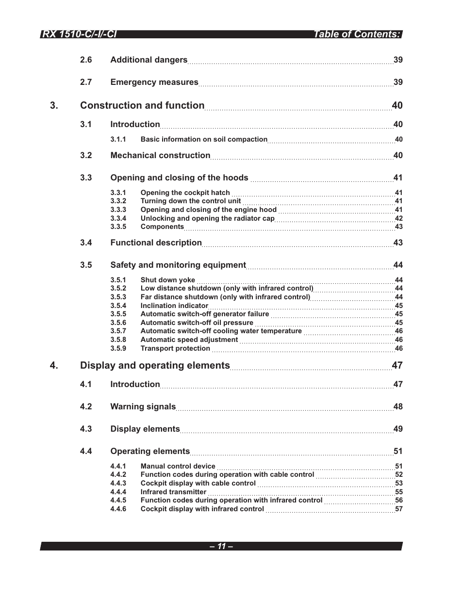Multiquip RX 1510-C/-I/-CI User Manual | Page 11 / 101