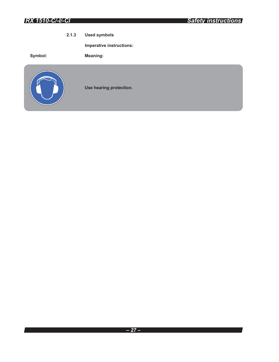 Multiquip RX 1510-C/-I/-CI User Manual | Page 27 / 101